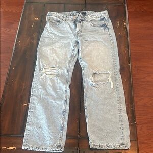 Aeropostale Women's Light Blue Relaxed Jeans